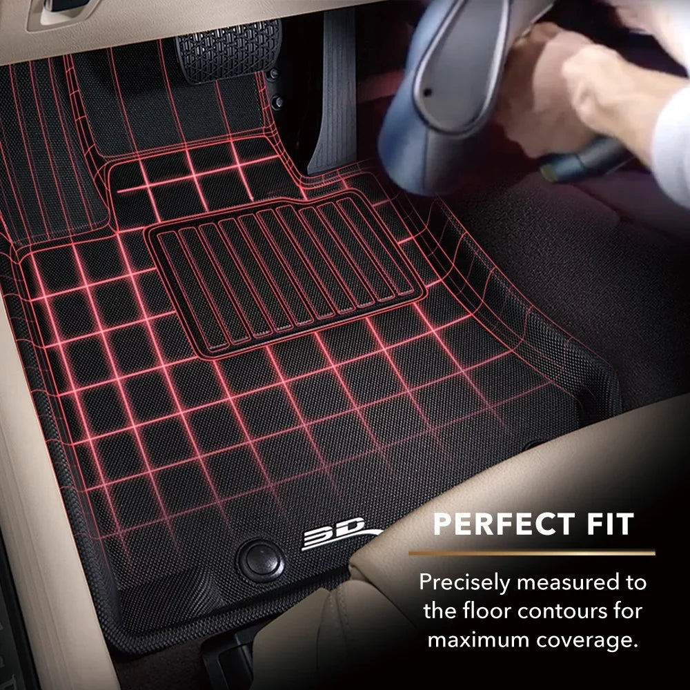 3D MAXpider KAGU Floor Mat (BLACK) Matching with CHRYSLER PACIFICA/VOYAGER 2017-2024 - Third Row