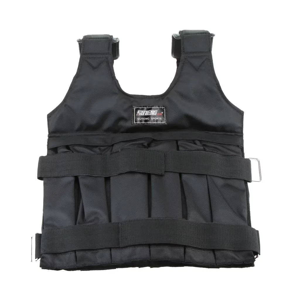 SUTENG Invisible Weightloading Sand Clothing - Adjustable Weighted Vest for Exercise and Boxing Training, Max Loading 50kg