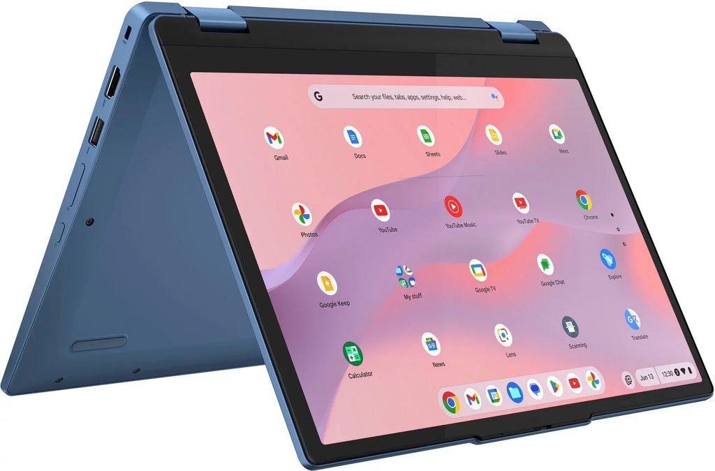 Lenovo - Flex 3i 12.2" WUXGA Touch-Screen Chromebook Laptop - N100 with 4GB Memory - 64GB eMMC - Abyss Blue Notebook PC